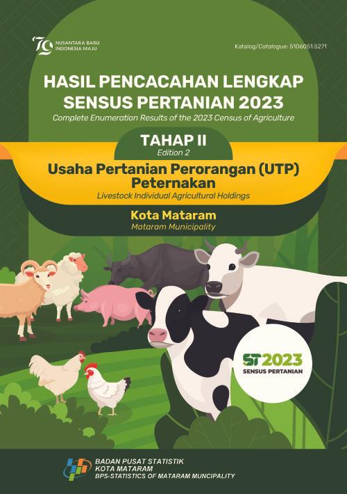 Hasil Pencacahan Lengkap Sensus Pertanian 2023 - Tahap II: Usaha Pertanian Perorangan (UTP) Peternakan Kota Mataram