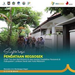 Supervision of Regsosek Data Collection by a Team from BAPPENAS RI and the National Disability Commi