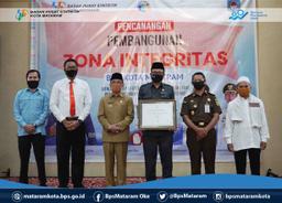 Pencanangan Pembangungan Zona Integritas (ZI) BPS Kota Mataram