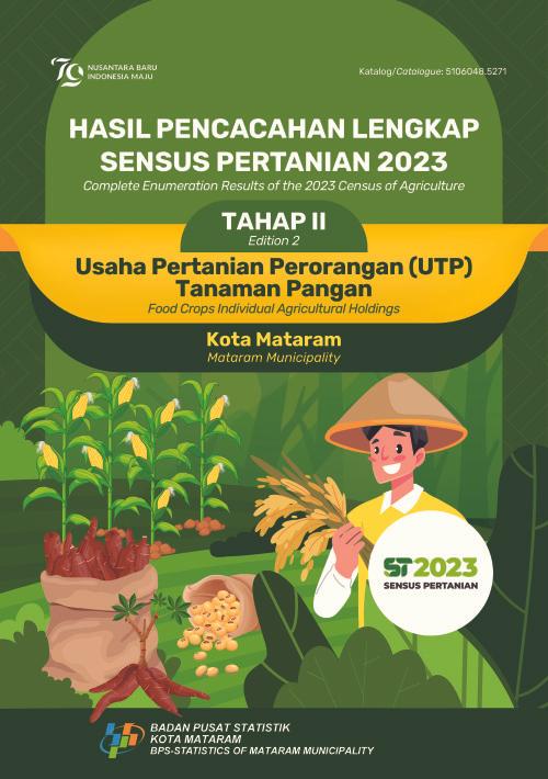 Hasil Pencacahan Lengkap Sensus Pertanian 2023 - Tahap II: Usaha Pertanian Perorangan (UTP) Tanaman Pangan Kota Mataram