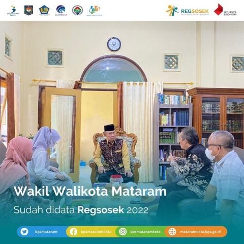 Wakil Walikota Mataram Sudah Didata Regsosek 2022