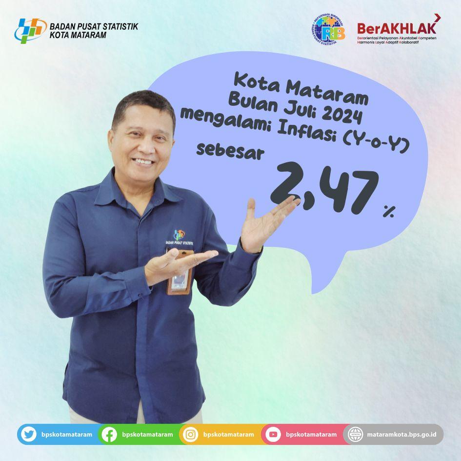 Inflasi Kota Mataram Juli 2024