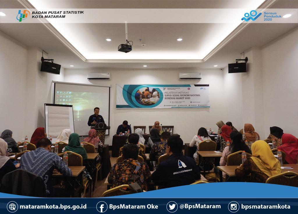 Pembukaan Pelatihan Petugas Survei Sosial Ekonomi Nasional (SUSENAS) Maret  2020 Gelombang I